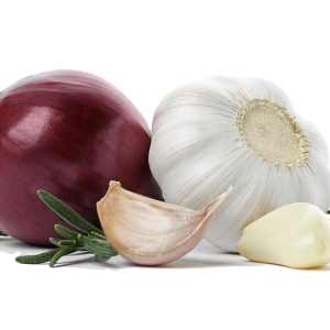 Onions and garlic